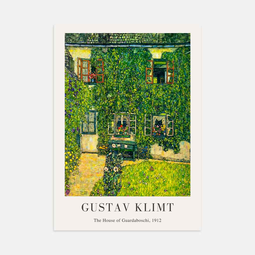 Gustav Klimt Plakat – Das Haus Guardaboschi (1912)
