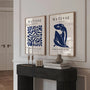 matisse blue poster set gallery wall modern abstract decor