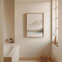 misty abstract poster gallery wall neutral interior decor