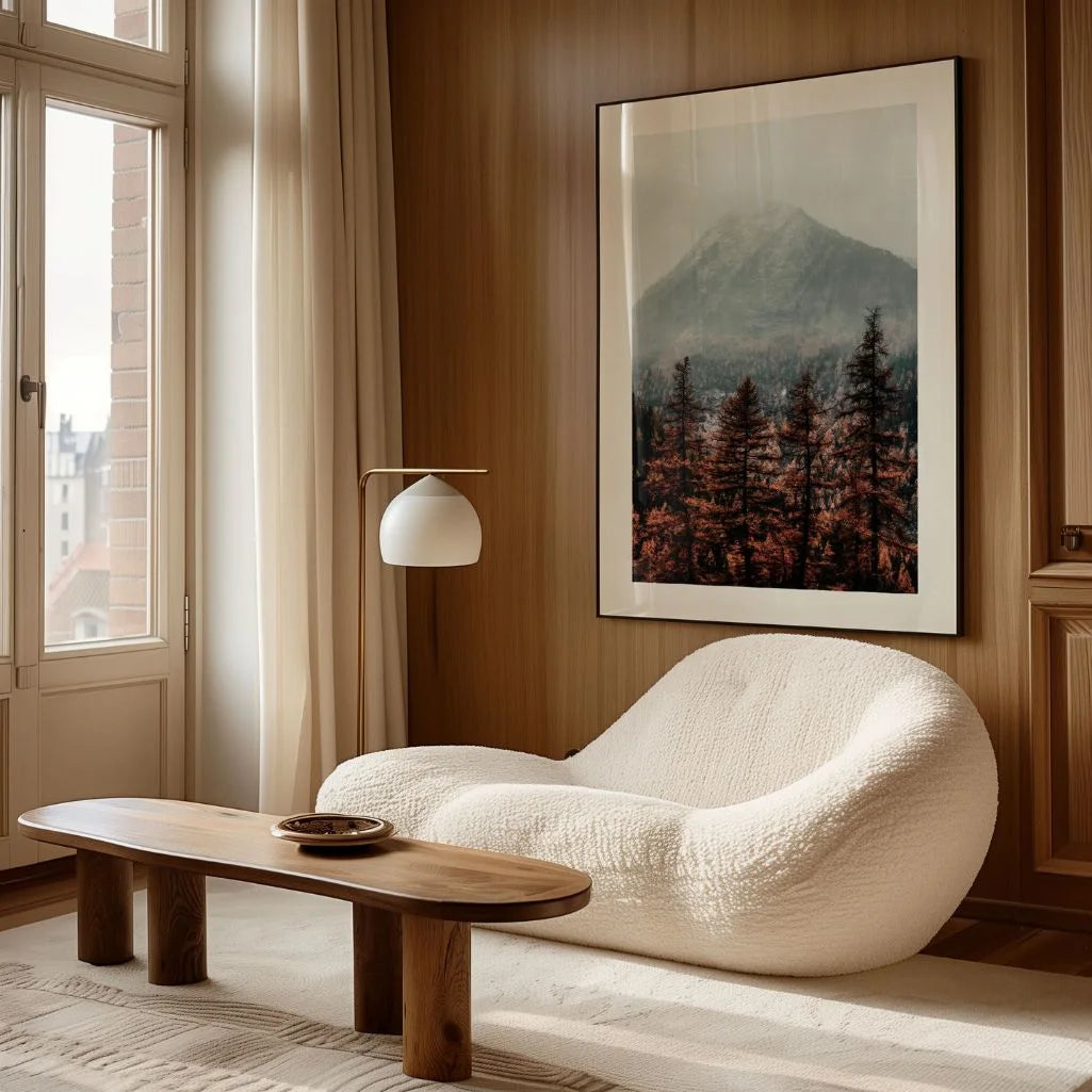 misty mountain landscape poster gallery wall nature decor