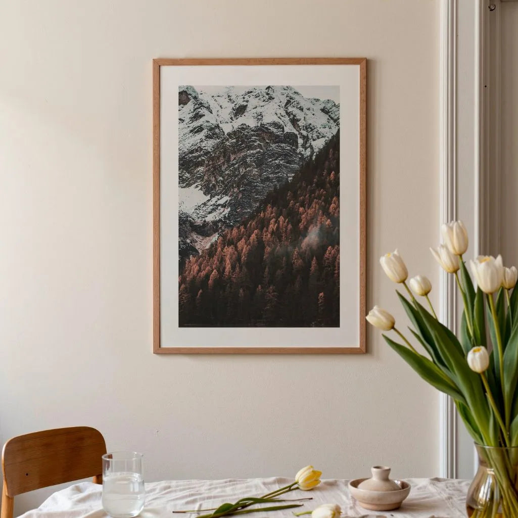 mountain contrast poster alpine rock detail