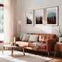 Gallery wall with mountain landscape poster set nature photography