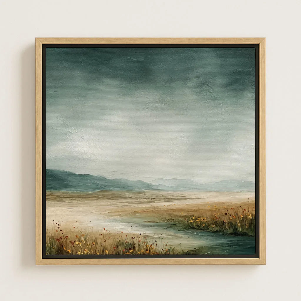 Gerahmtes Leinwandbild – Vor dem Sturm