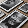 noir style portrait wall art black white