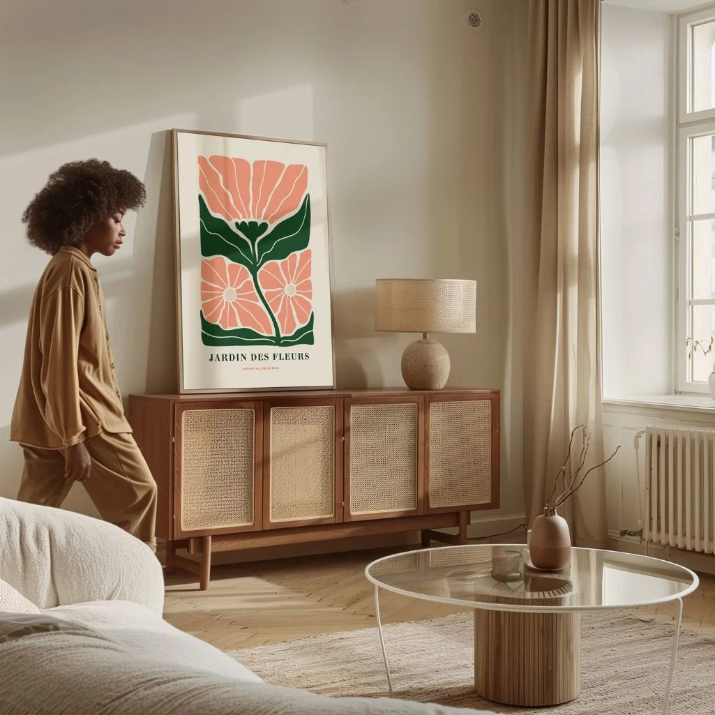 pastel floral duo wall art decor