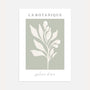 sage botanical branch poster green minimalist wall art