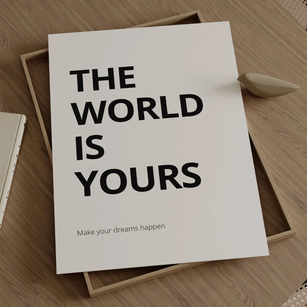 minimalist quote poster bedroom decor