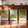 Vincent van Gogh orchard poster set with blooming trees and spring decor