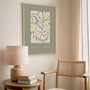 white lilies poster bedroom soft botanical wall art