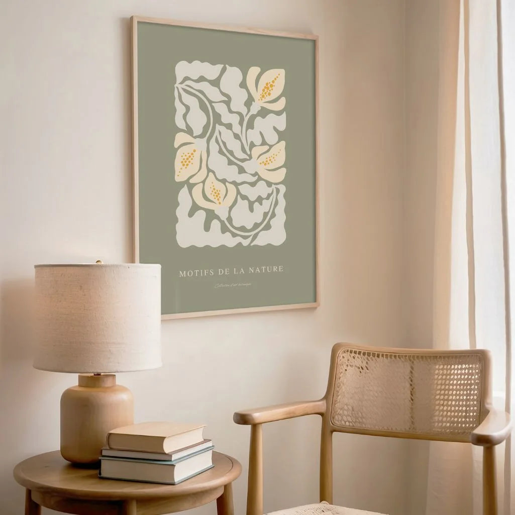 white lilies poster bedroom soft botanical wall art